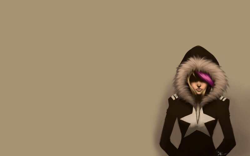 anime character with star jacket