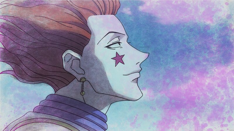 Anime Character with Star — Purple, Dreamy