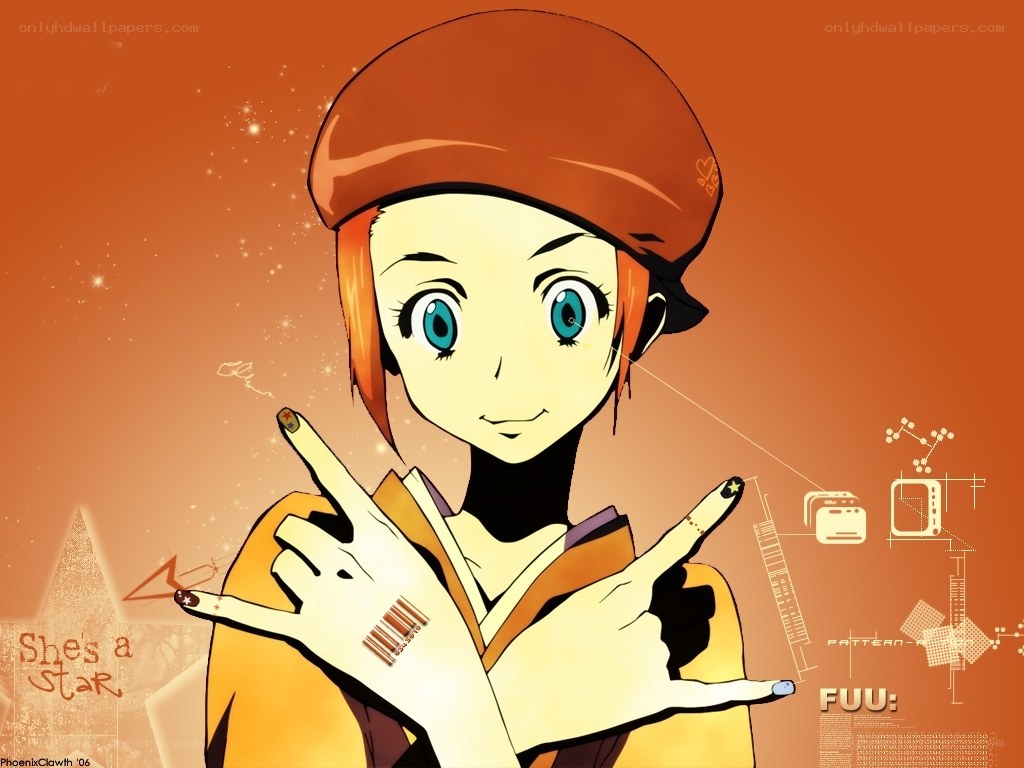 anime character with star sign
