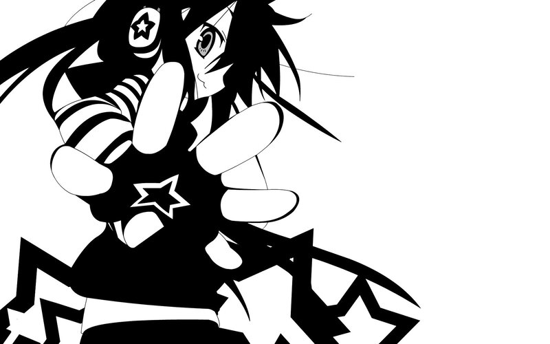 Anime Character with Star Symbols