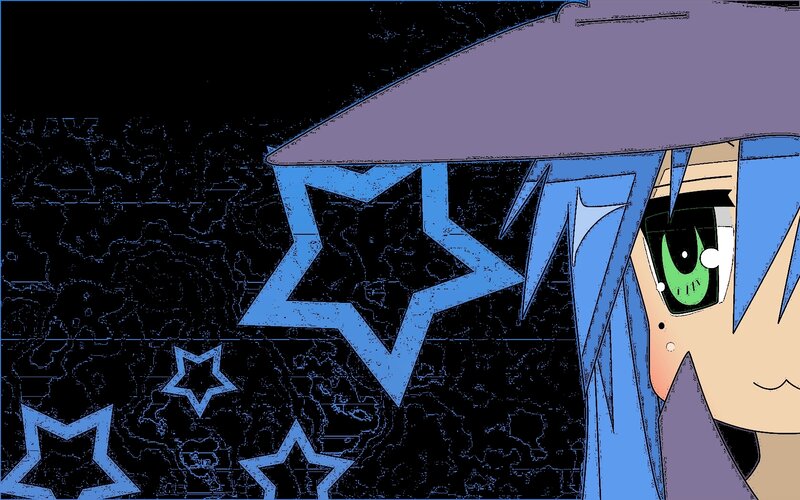 anime character with stars