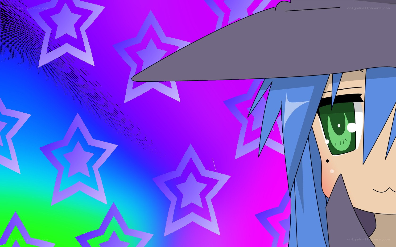 anime character with stars