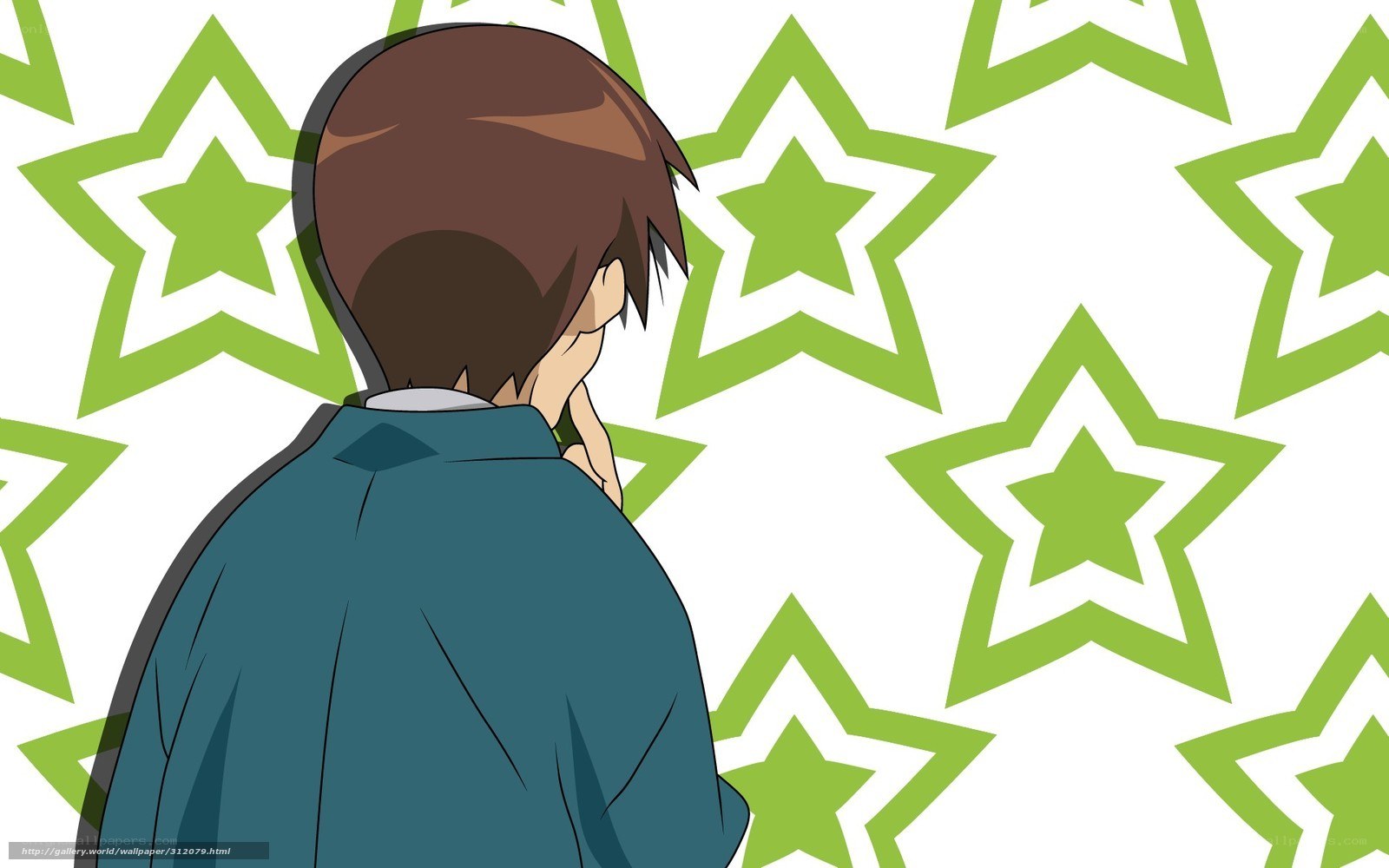 anime character with stars