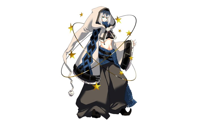 anime character with stars