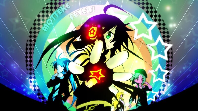 Anime Character with Stars — Green