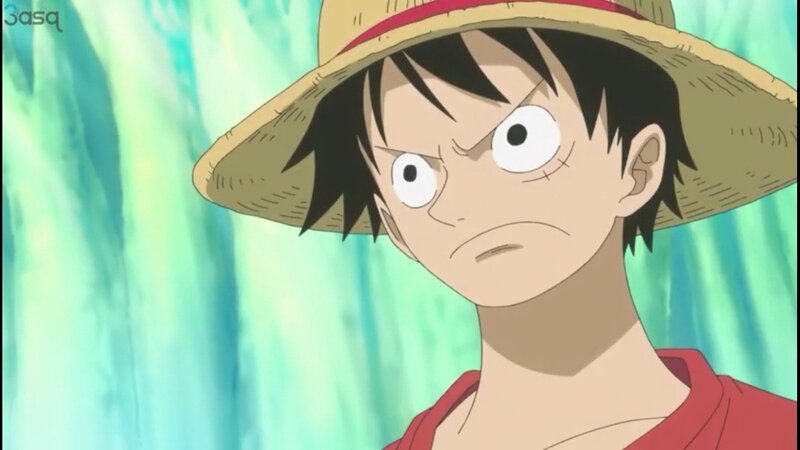 Anime Character with Straw Hat — Green