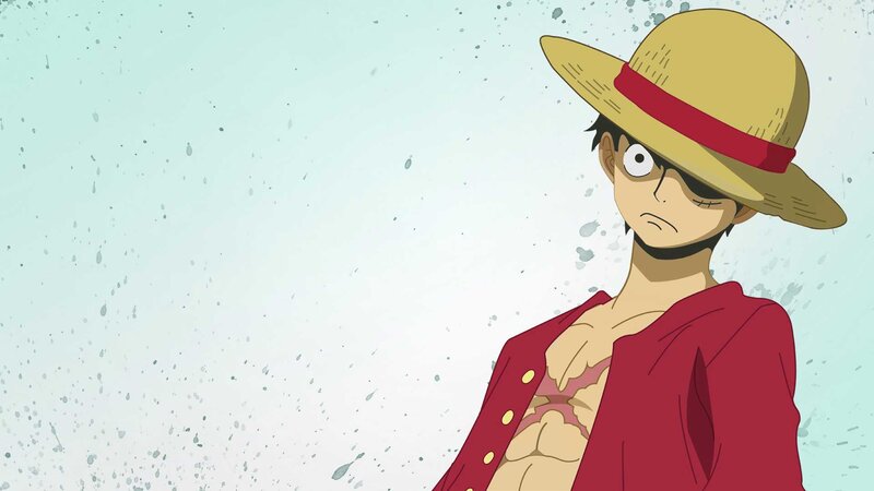 Anime Character with Straw Hat — Red