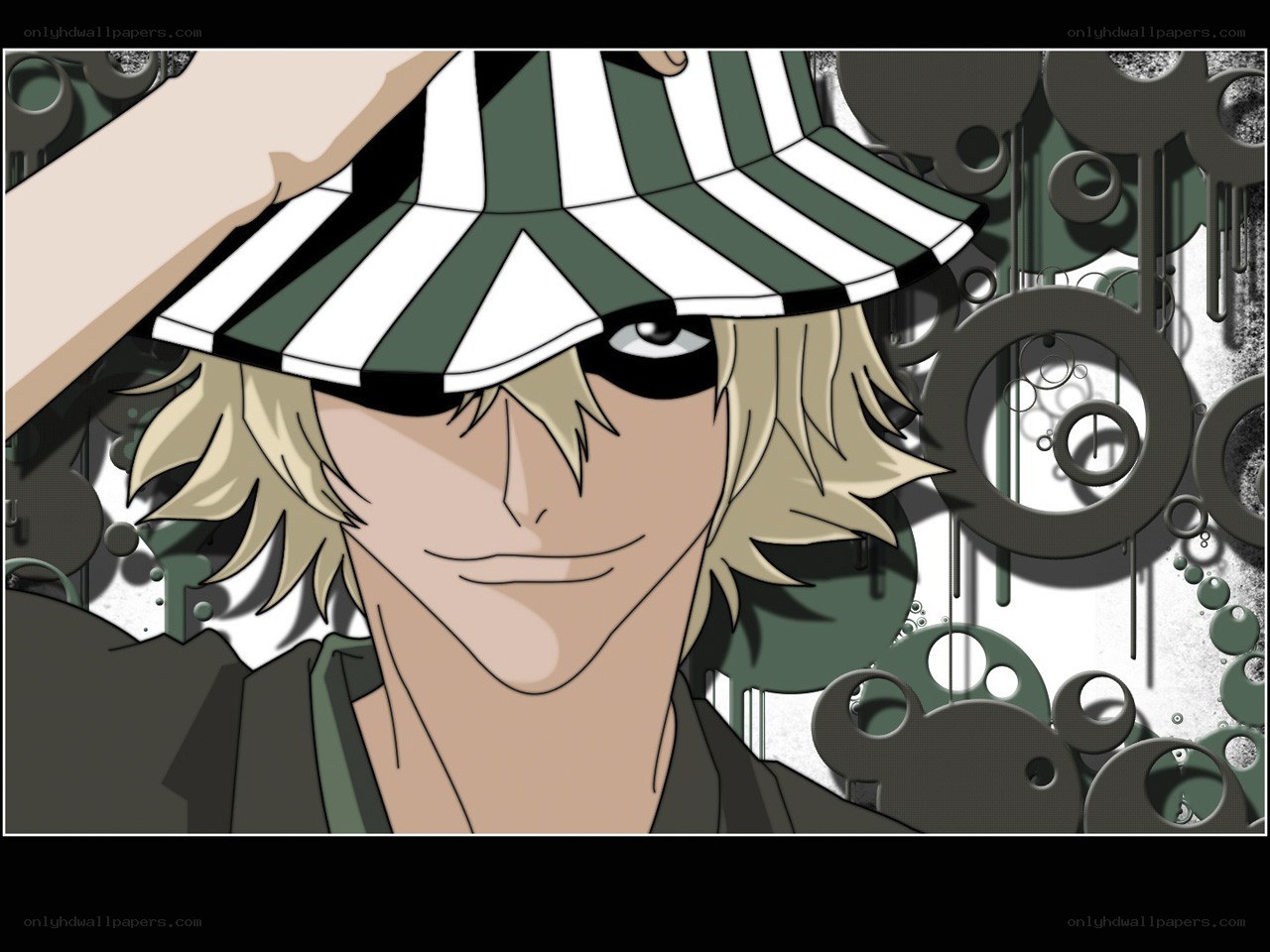 anime character with striped hat