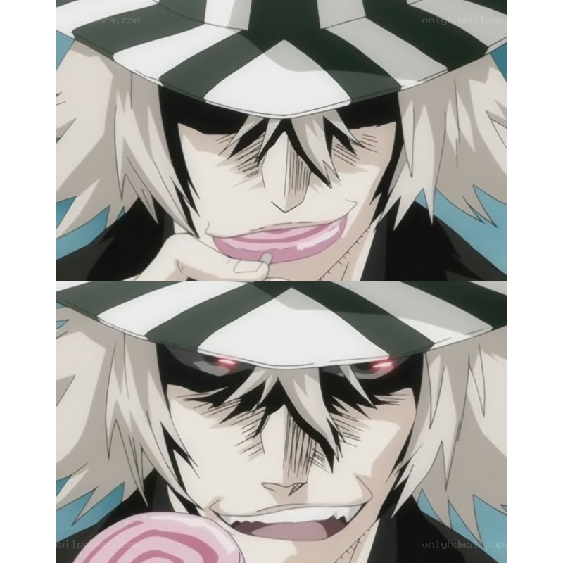 Anime character with striped hat