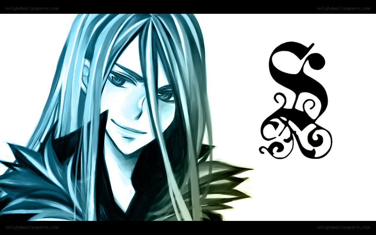 anime character with stylized S