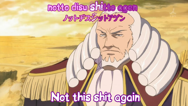Anime character with subtitle