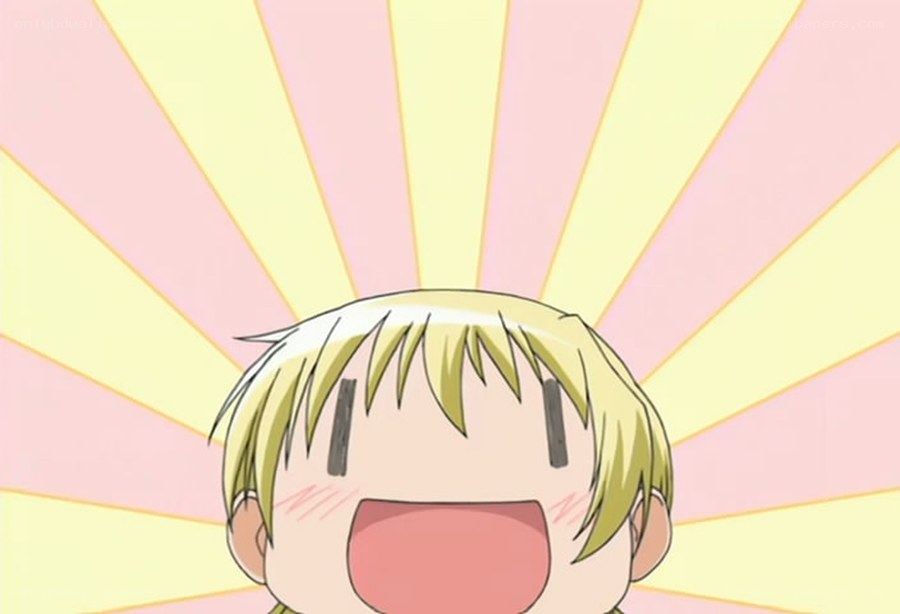 anime character with sunburst