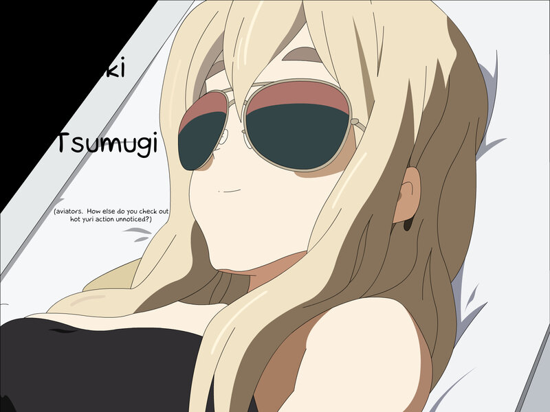 anime character with sunglasses