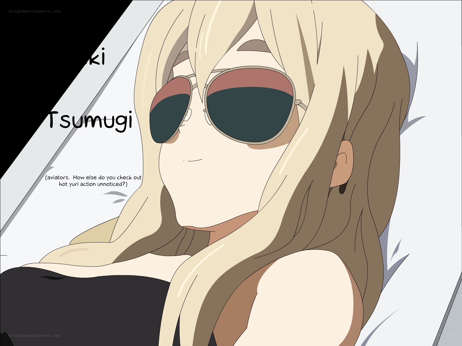 anime character with sunglasses