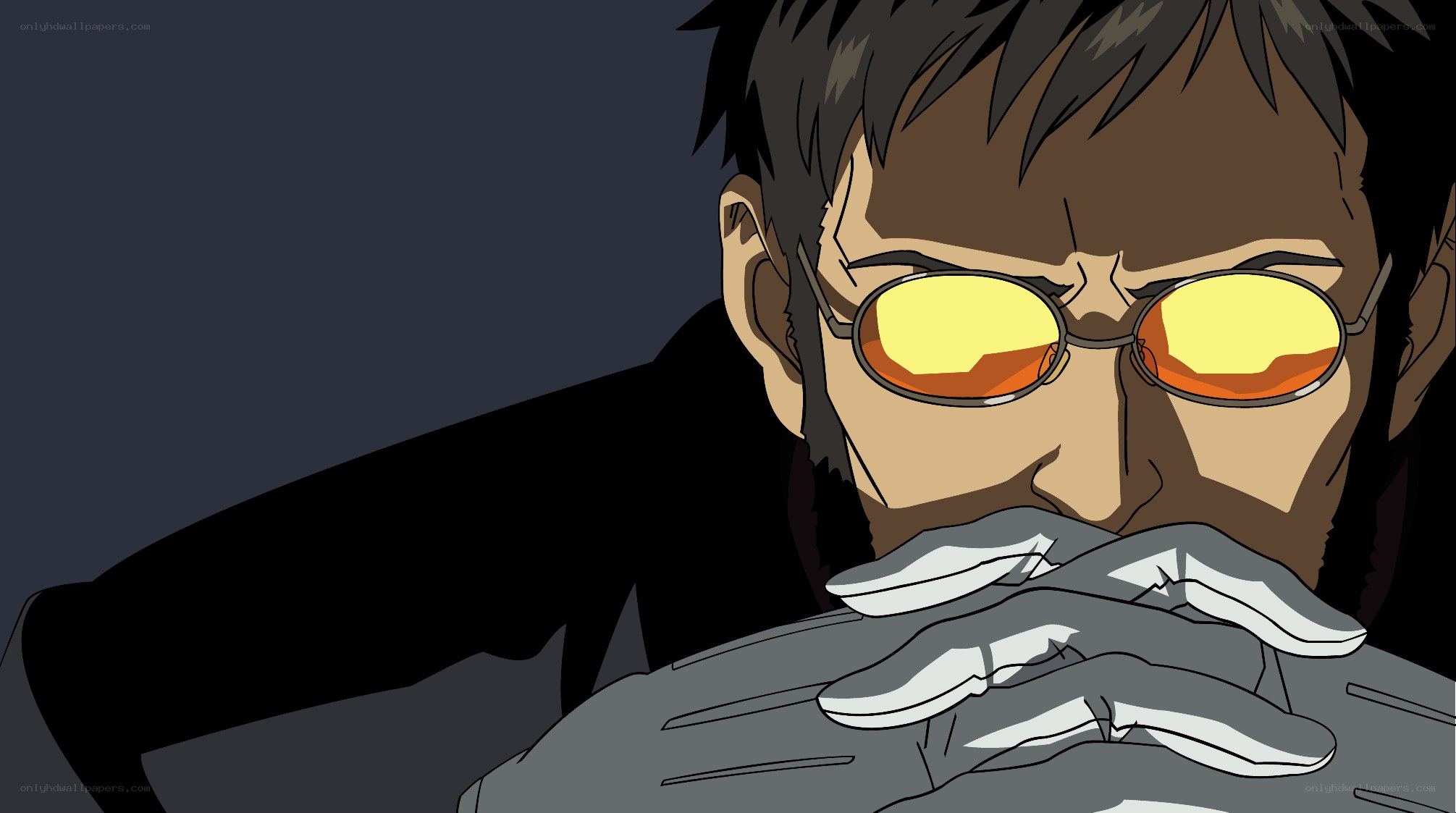 anime character with sunglasses