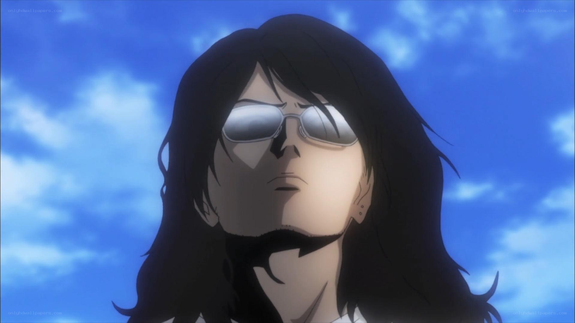 anime character with sunglasses