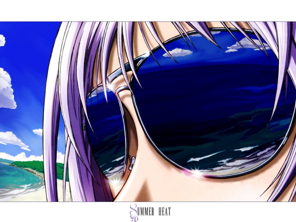 anime character with sunglasses