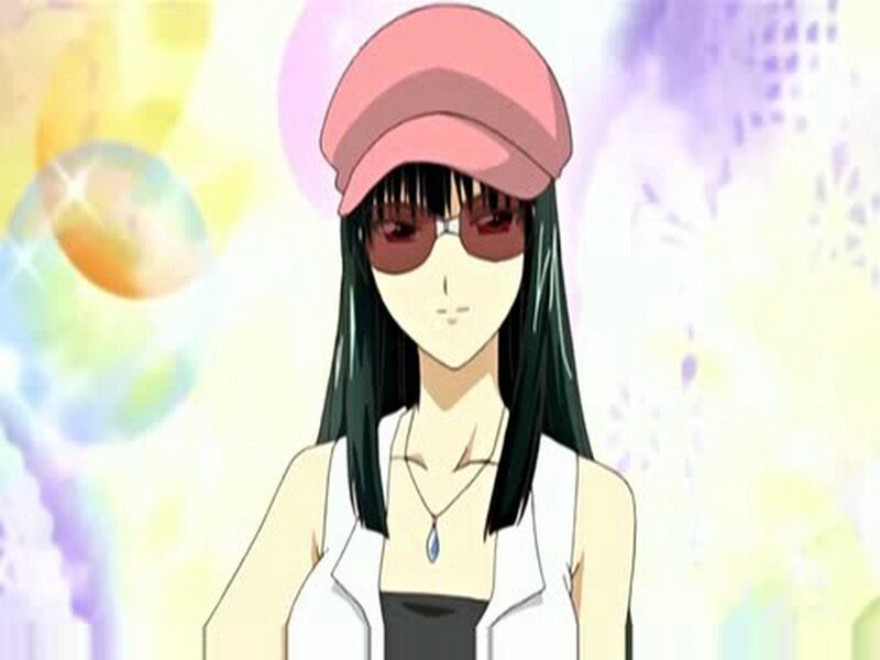 anime character with sunglasses