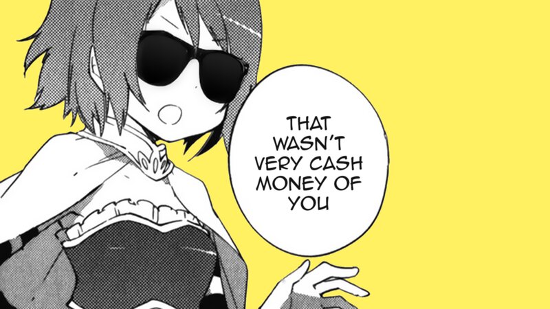 Anime Character with Sunglasses — Yellow, Confident