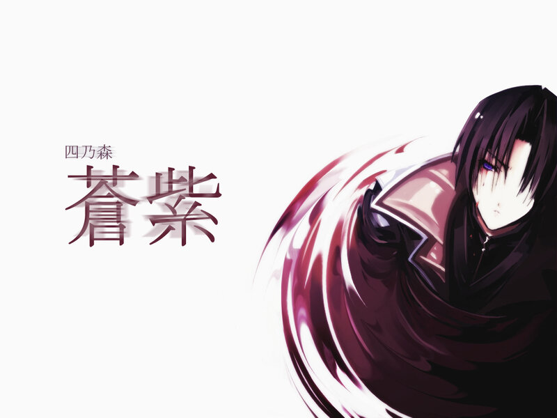 Anime character with swirling cloak