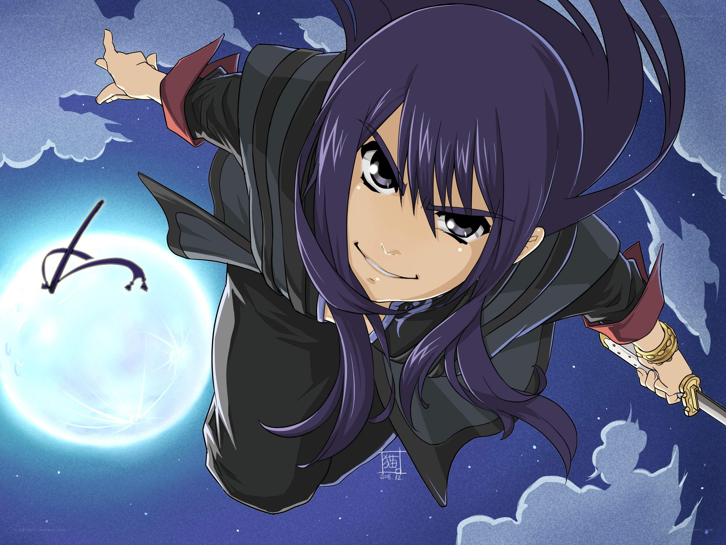 anime character with sword