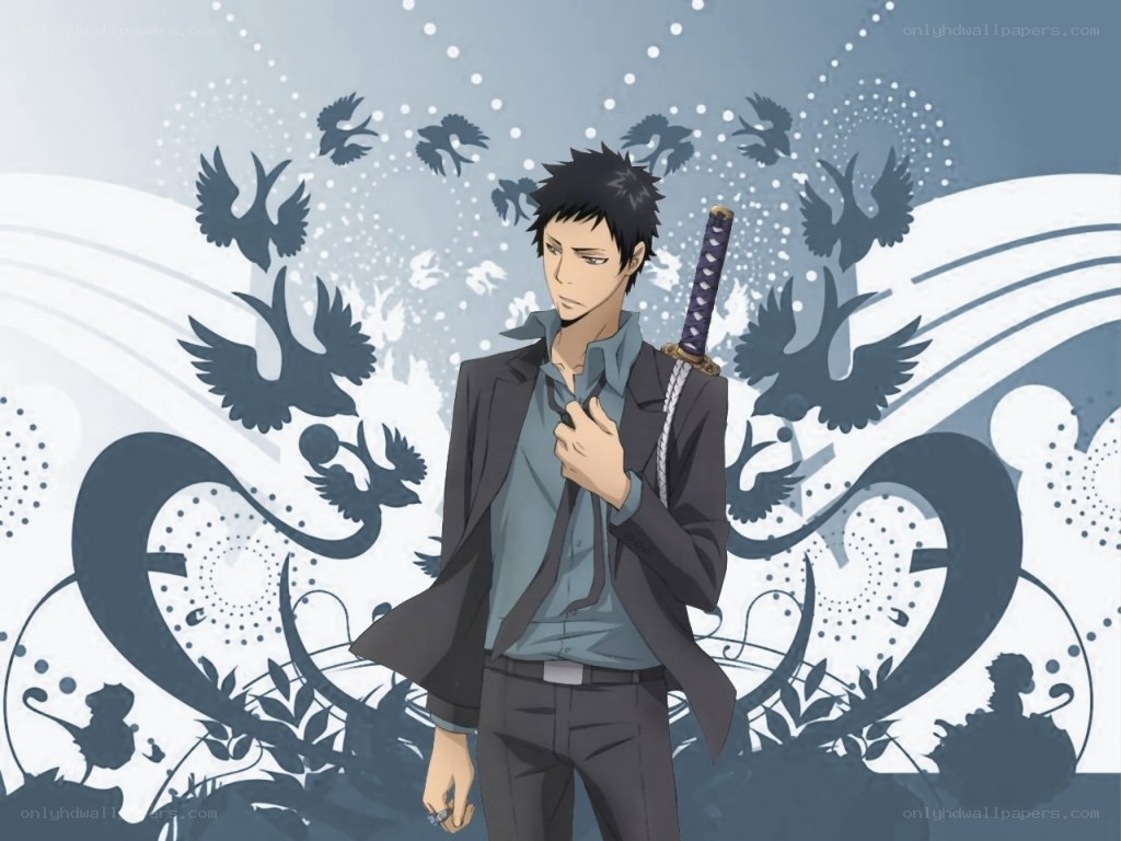 anime character with sword