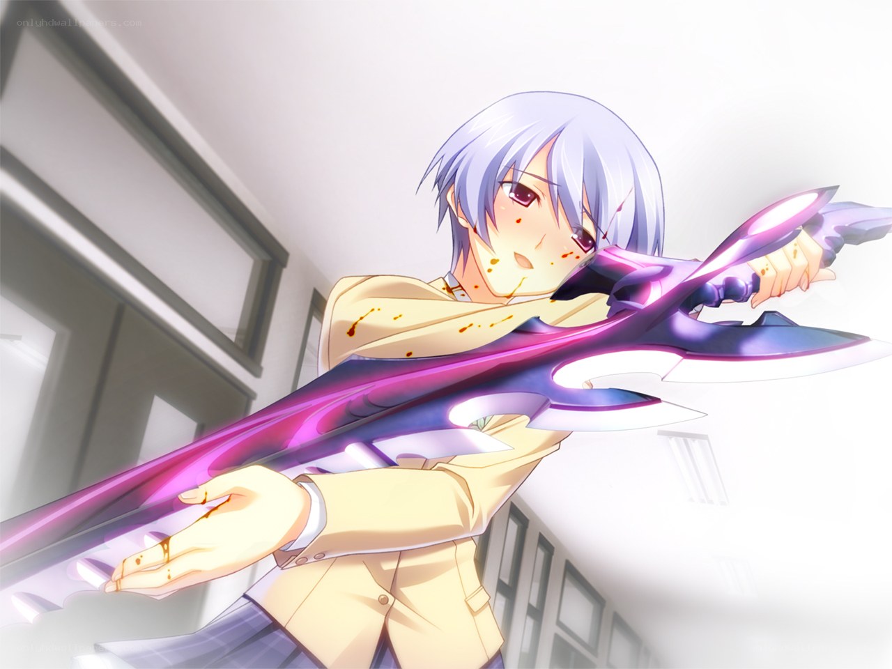 anime character with sword