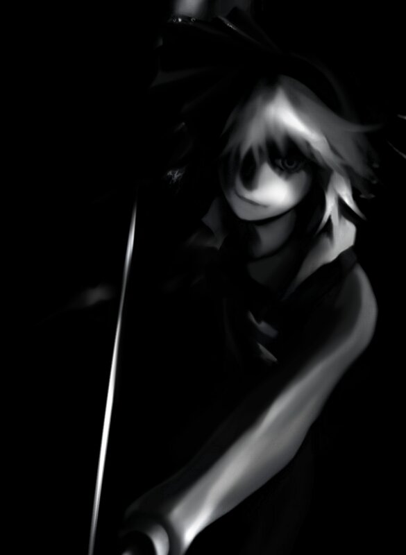 anime character with sword