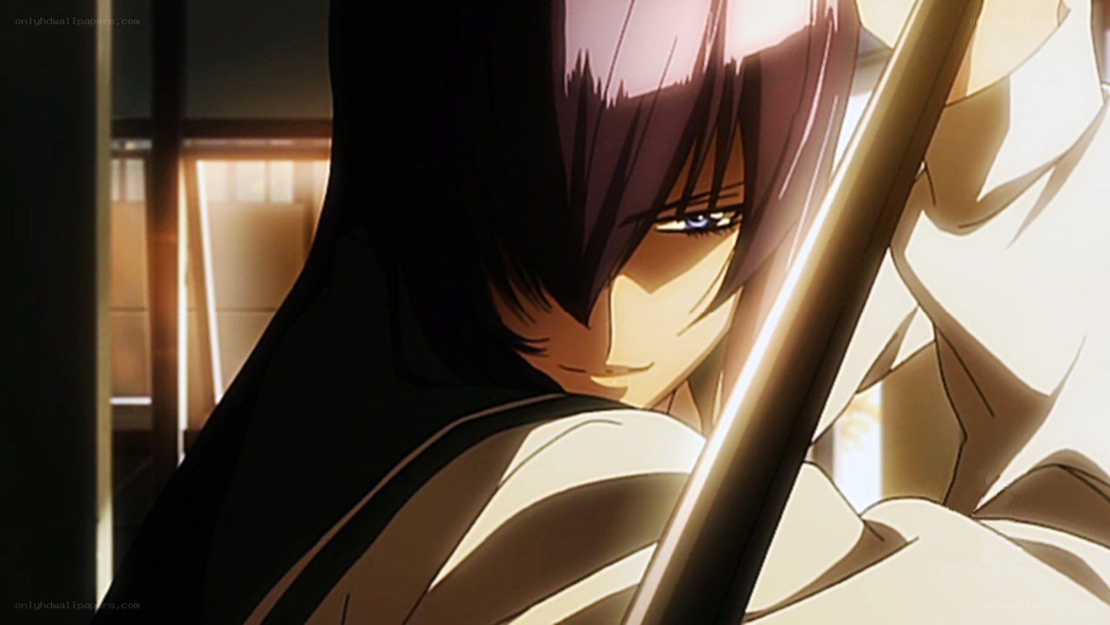 anime character with sword