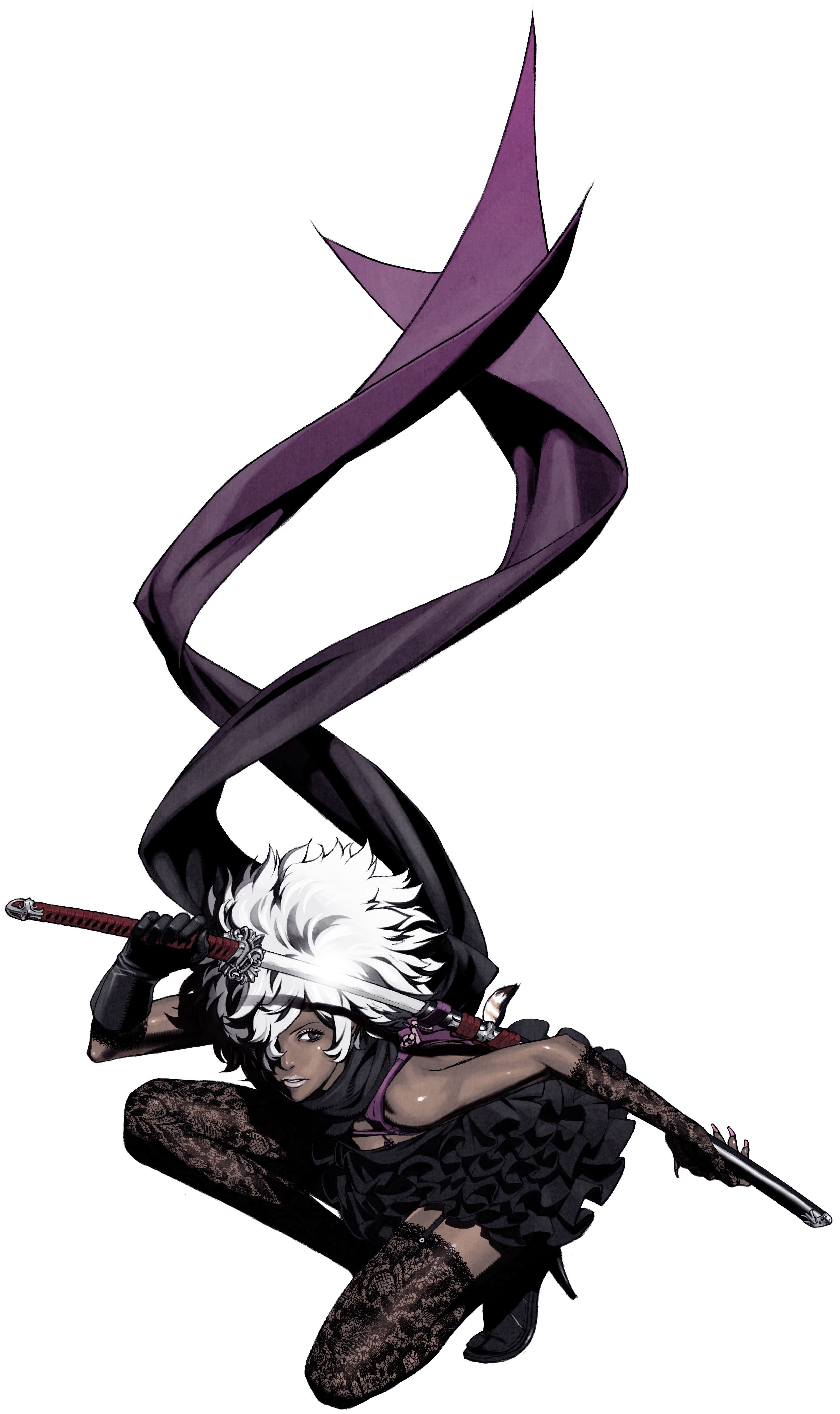 anime character with sword
