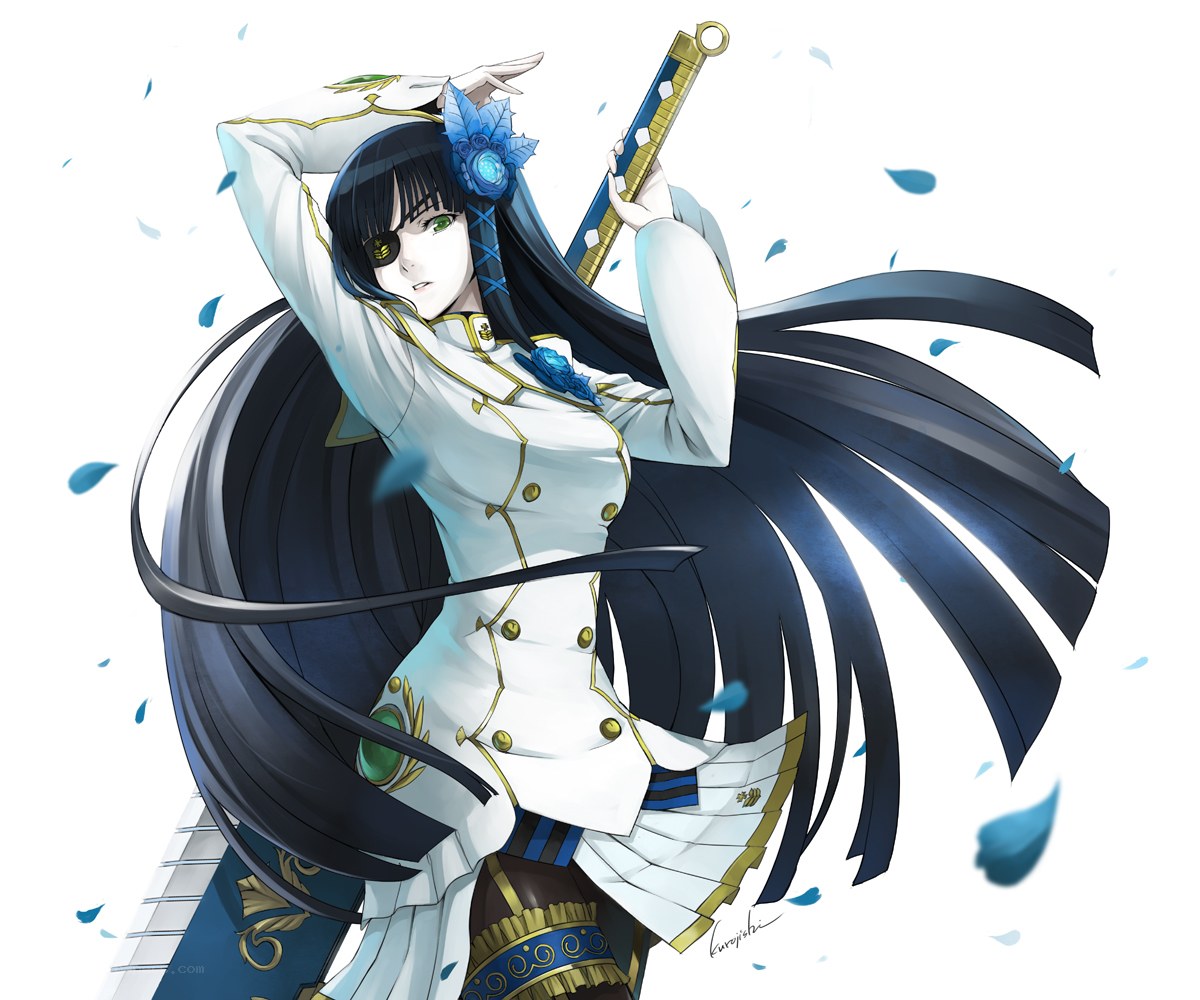 anime character with sword