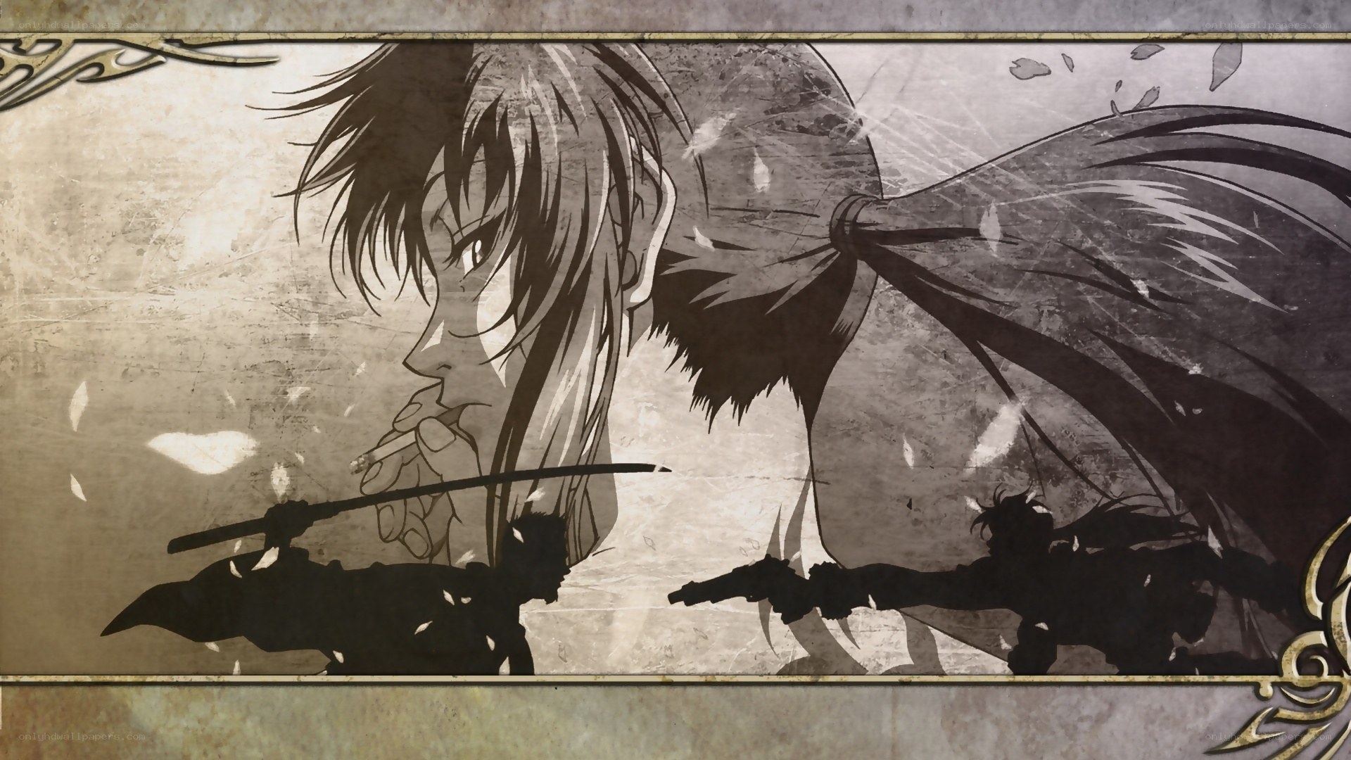 anime character with sword