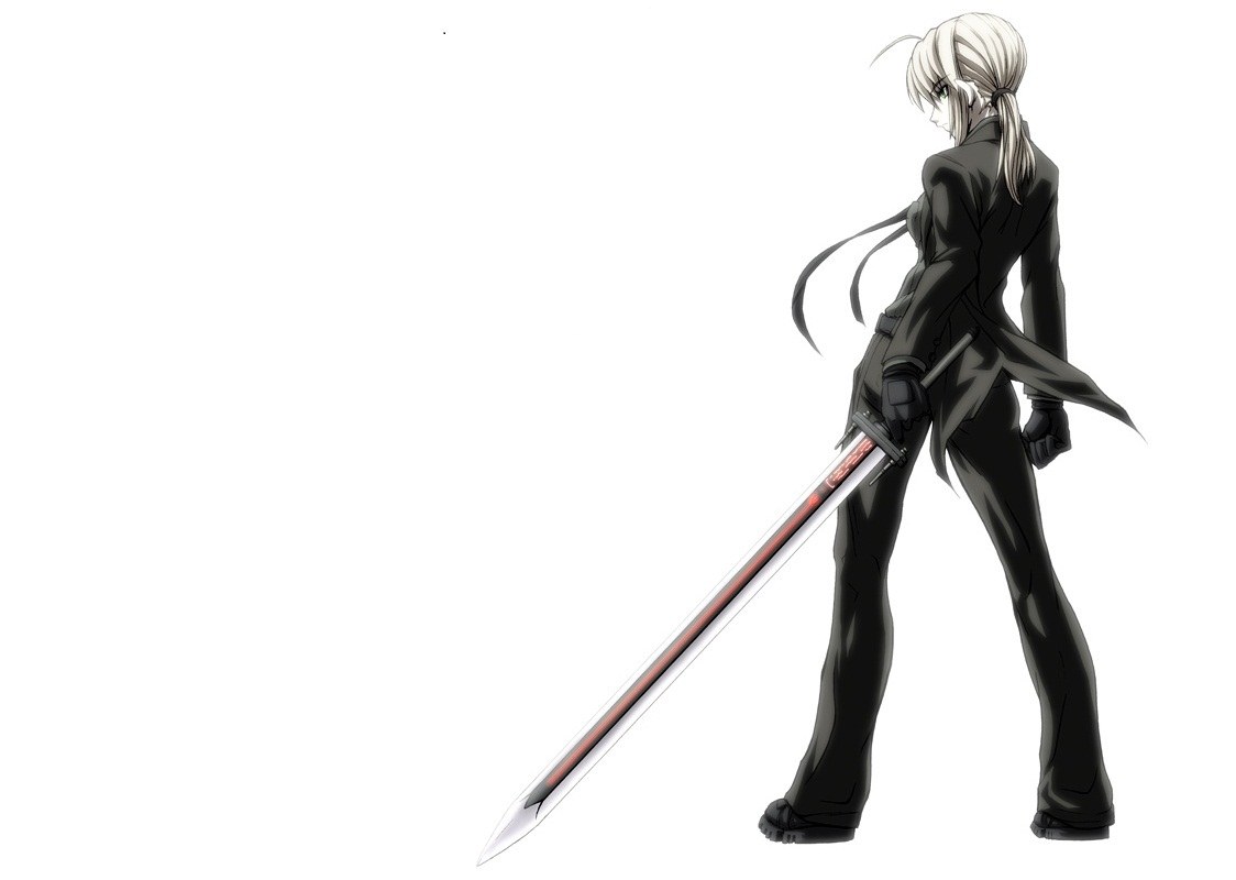 anime character with sword