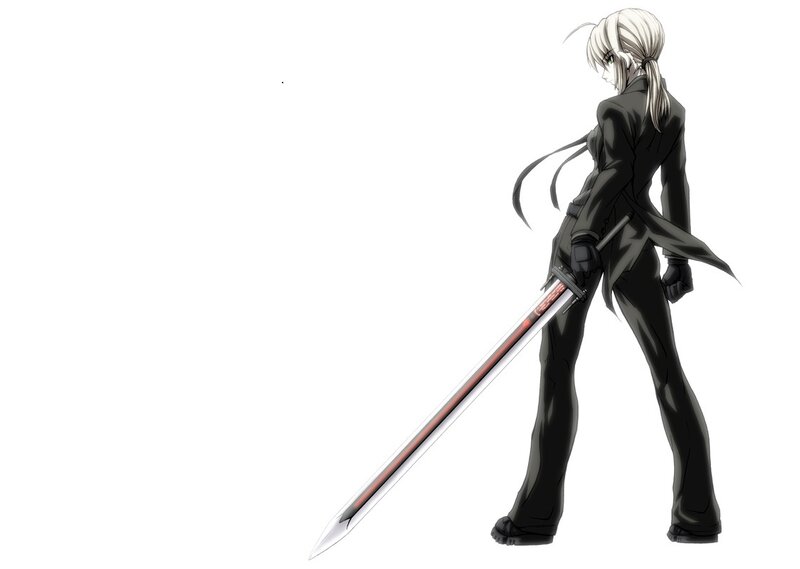 anime character with sword