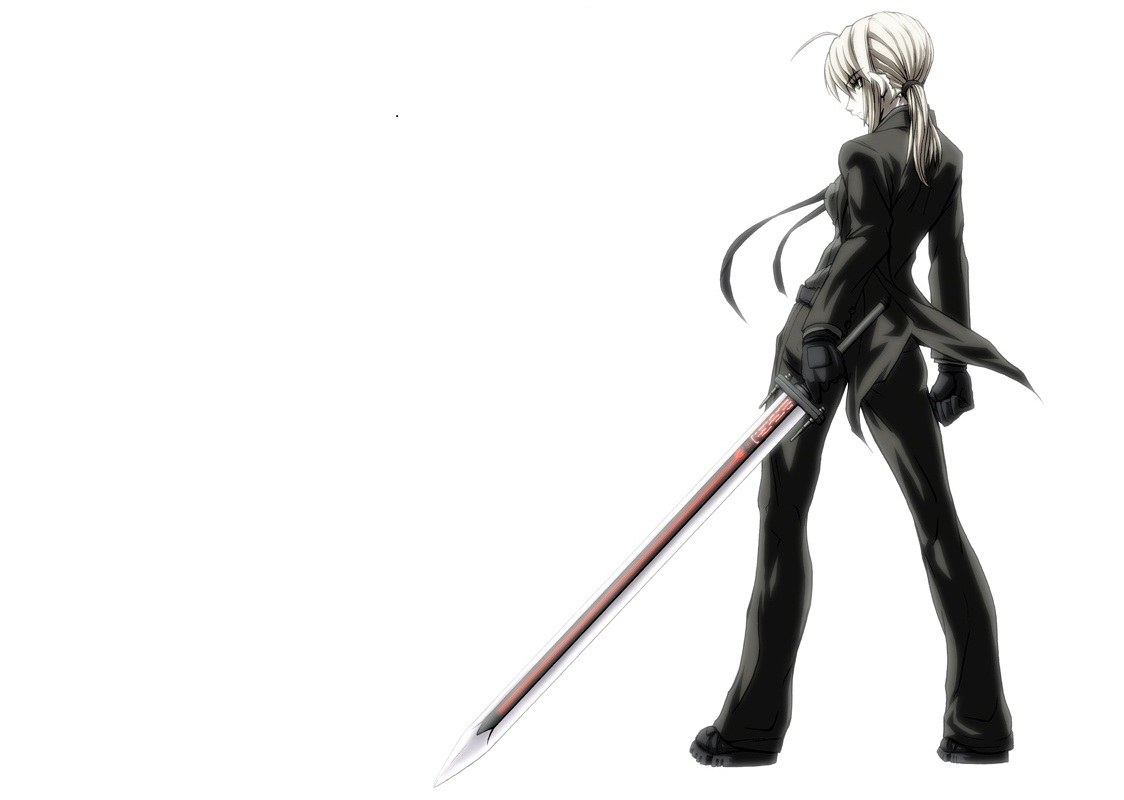 anime character with sword