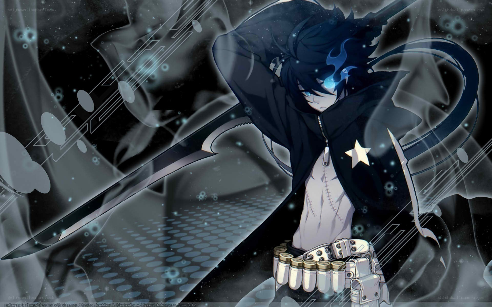 anime character with sword