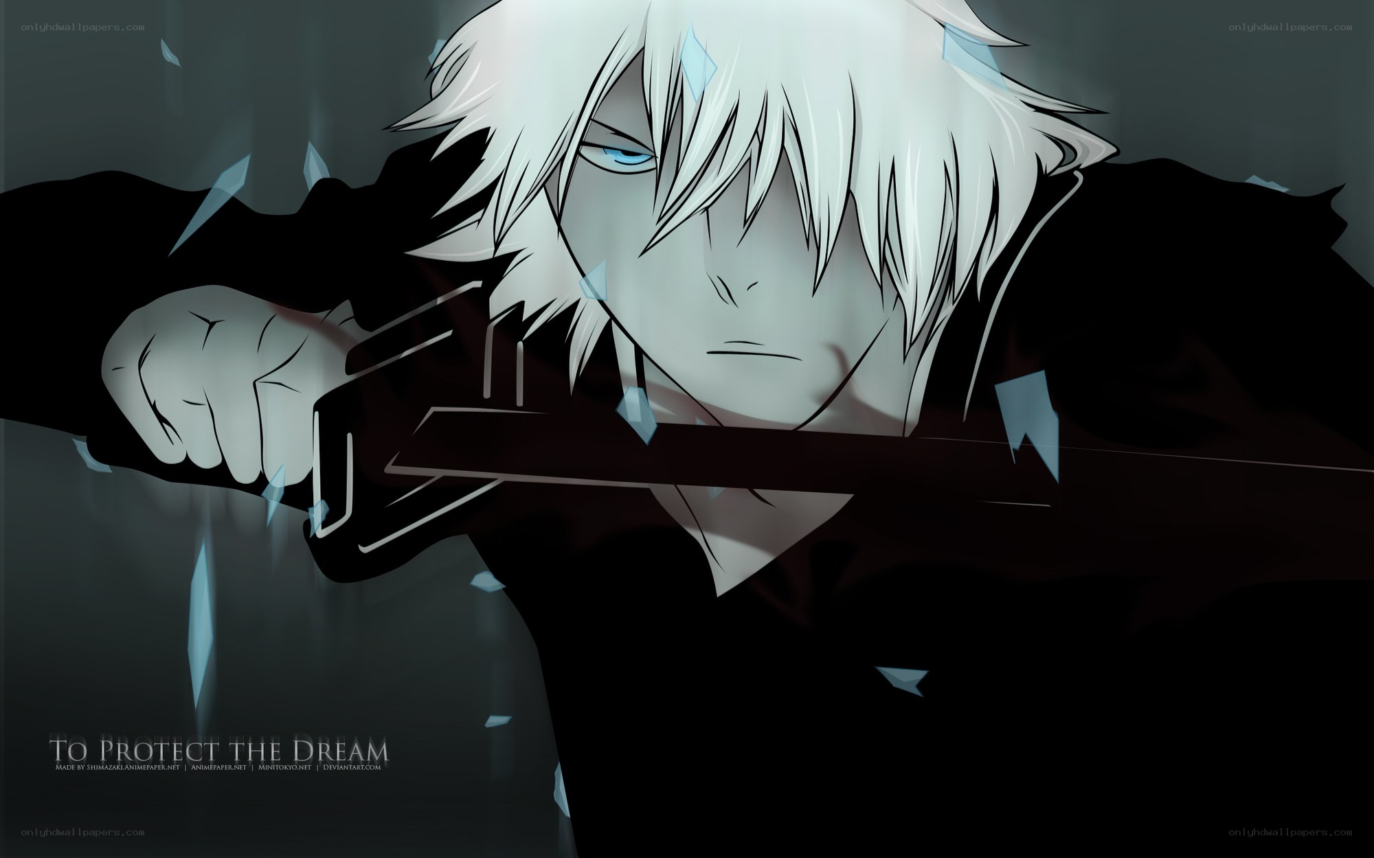 anime character with sword
