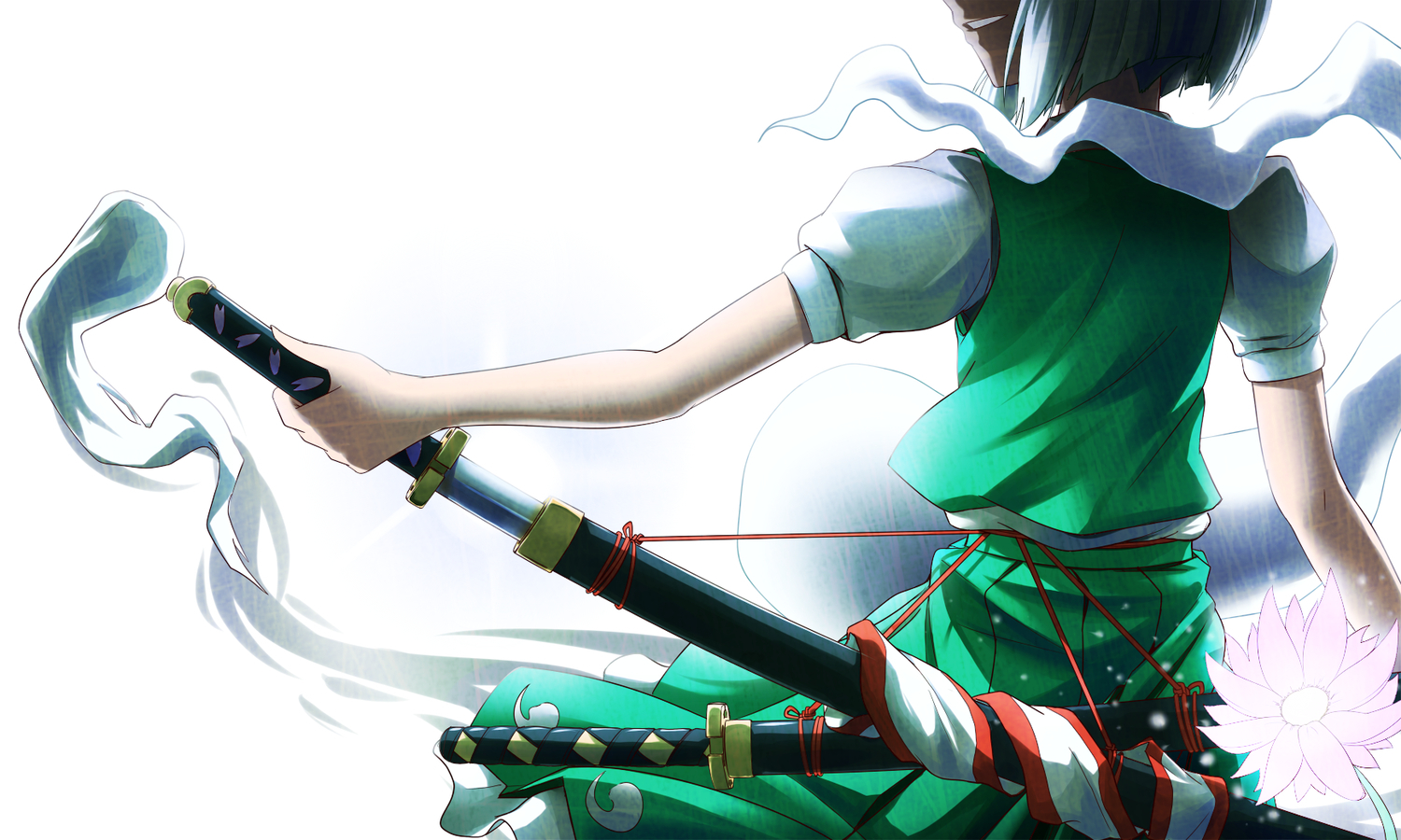 anime character with sword