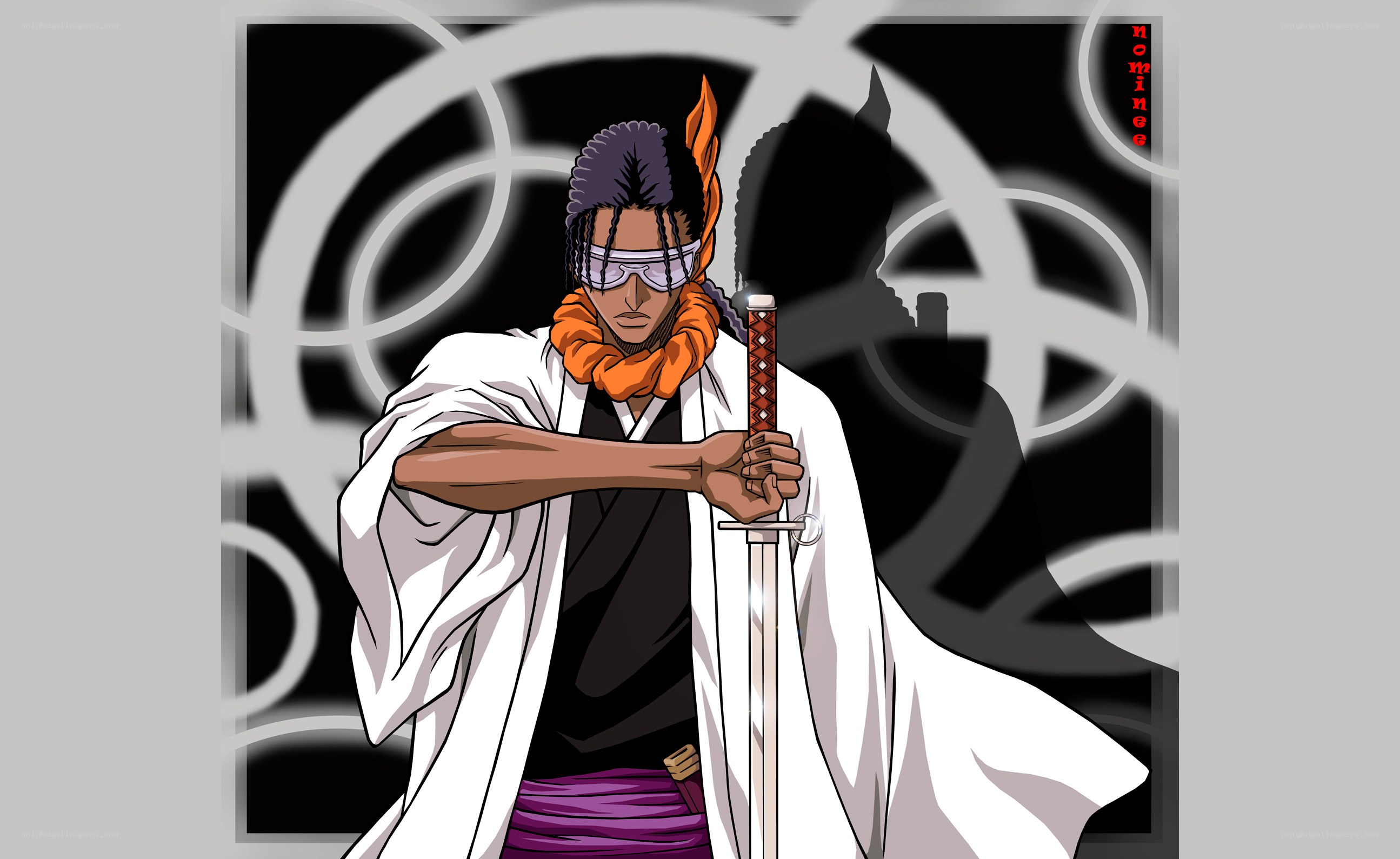 anime character with sword