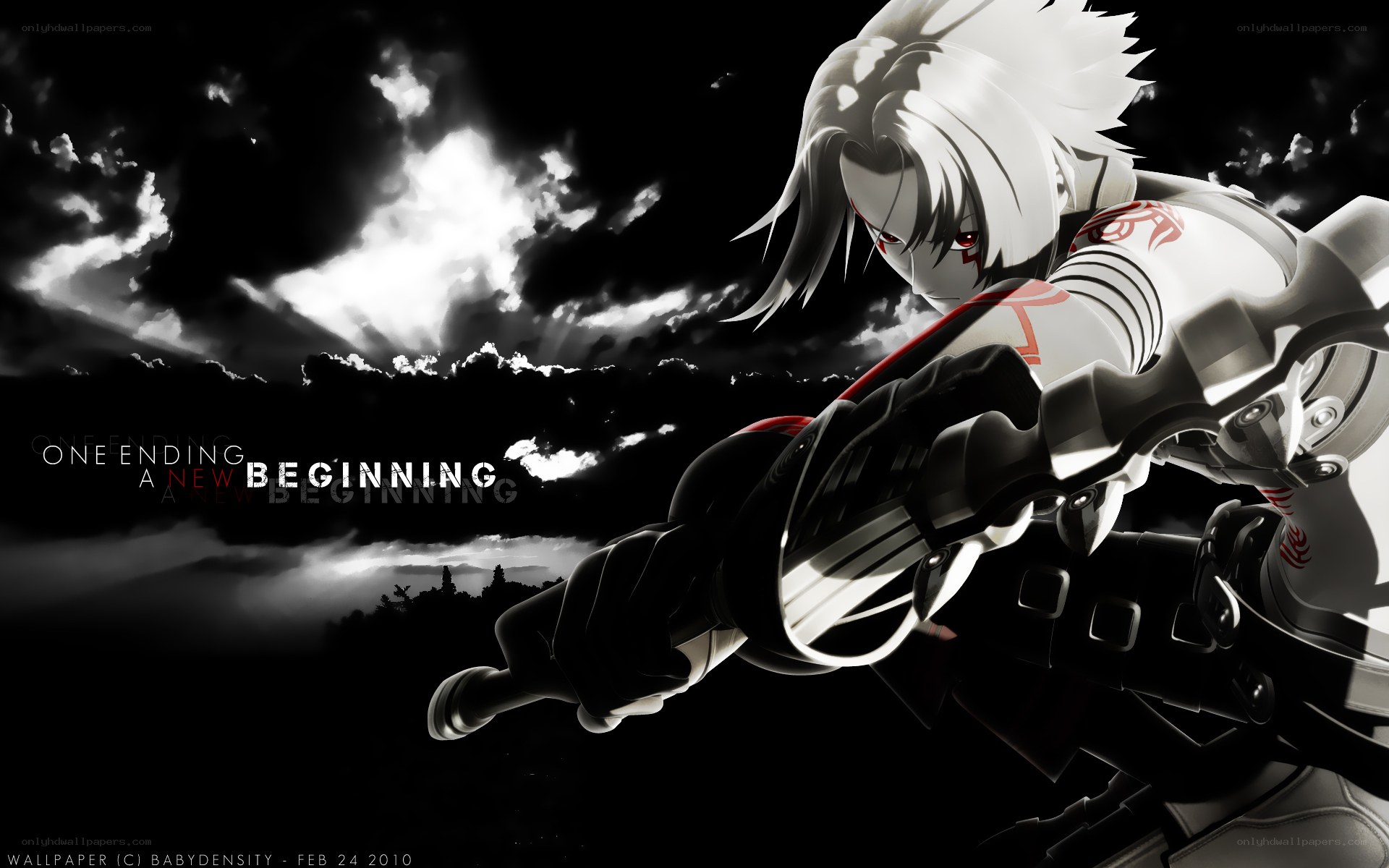 anime character with sword