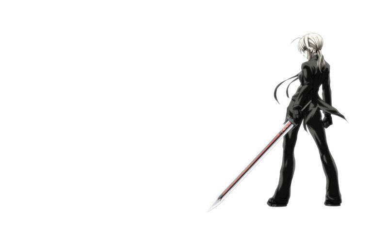 anime character with sword