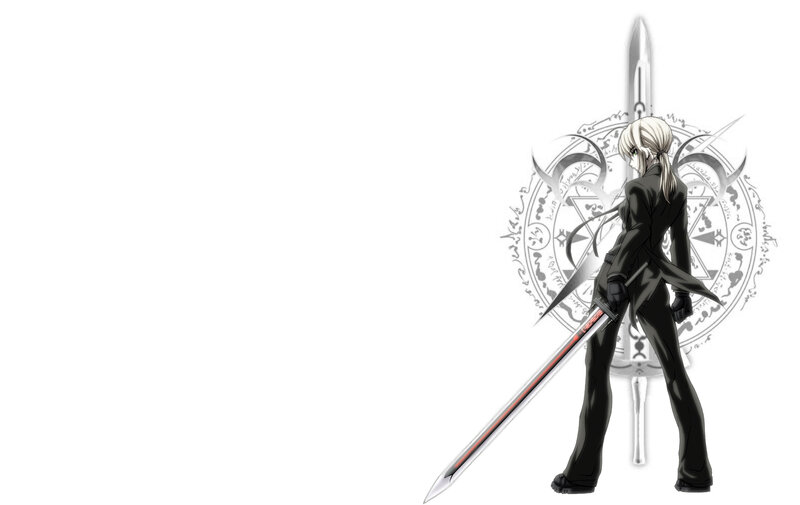 anime character with sword