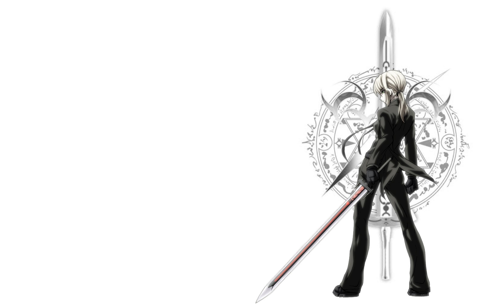 anime character with sword
