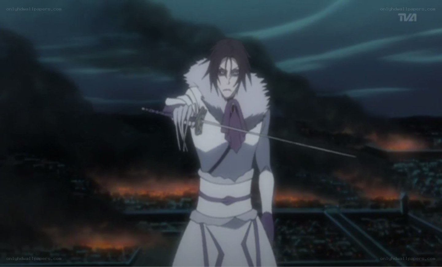 anime character with sword