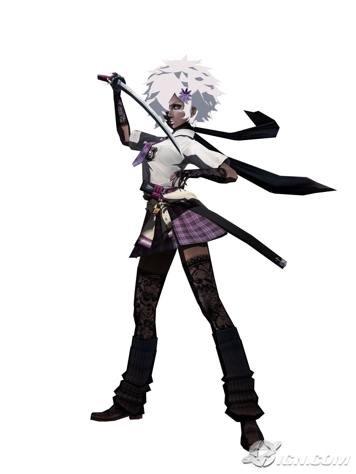 anime character with sword