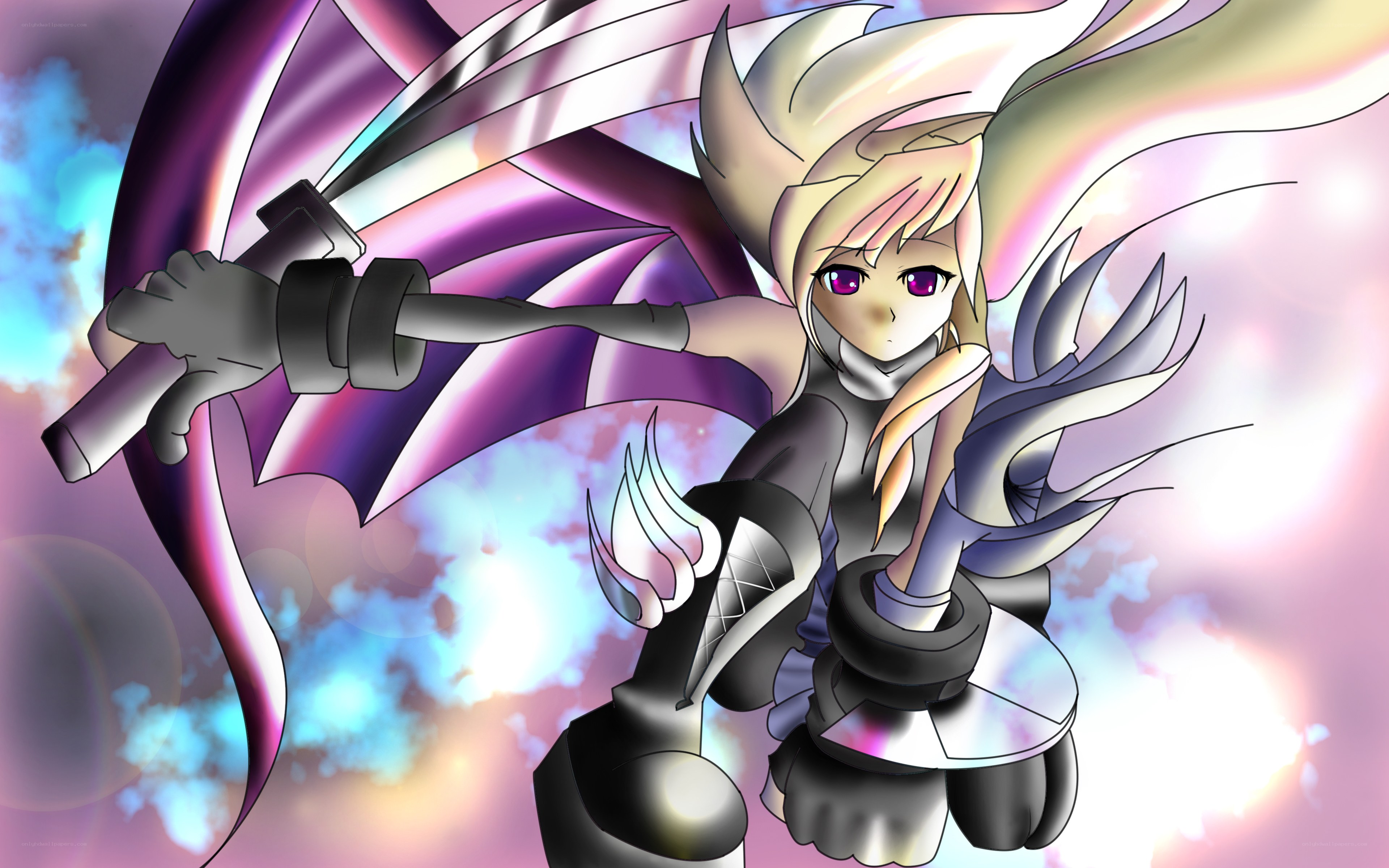 anime character with sword