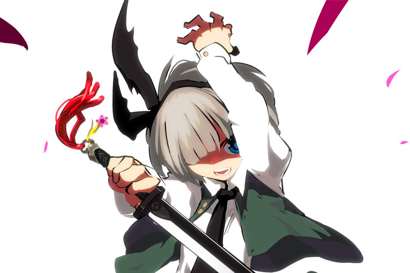anime character with sword