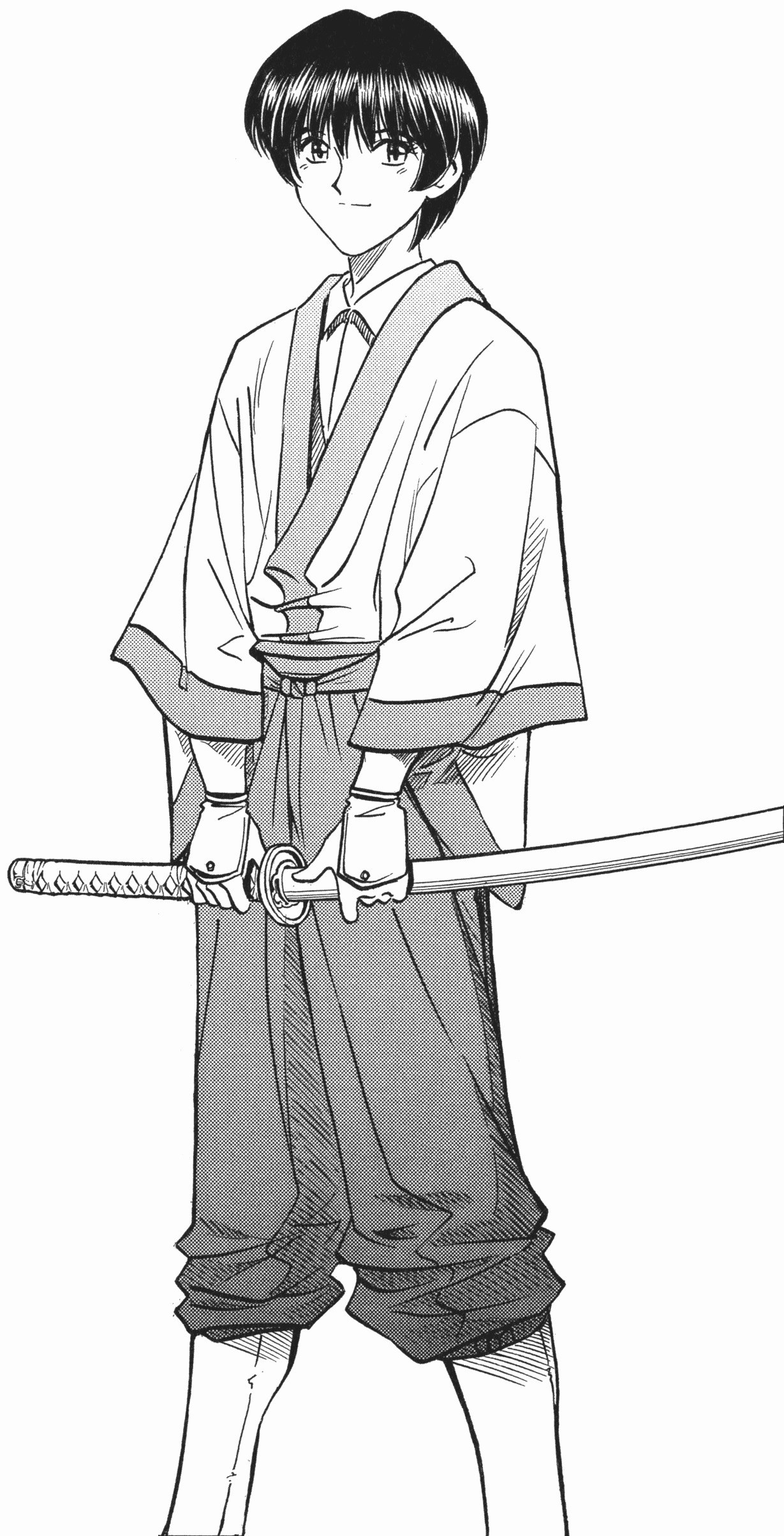 anime character with sword