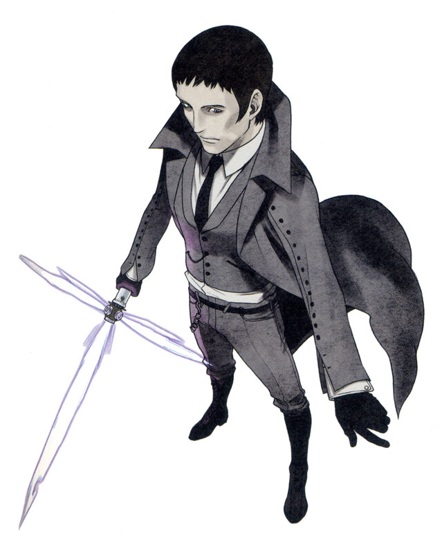anime character with sword