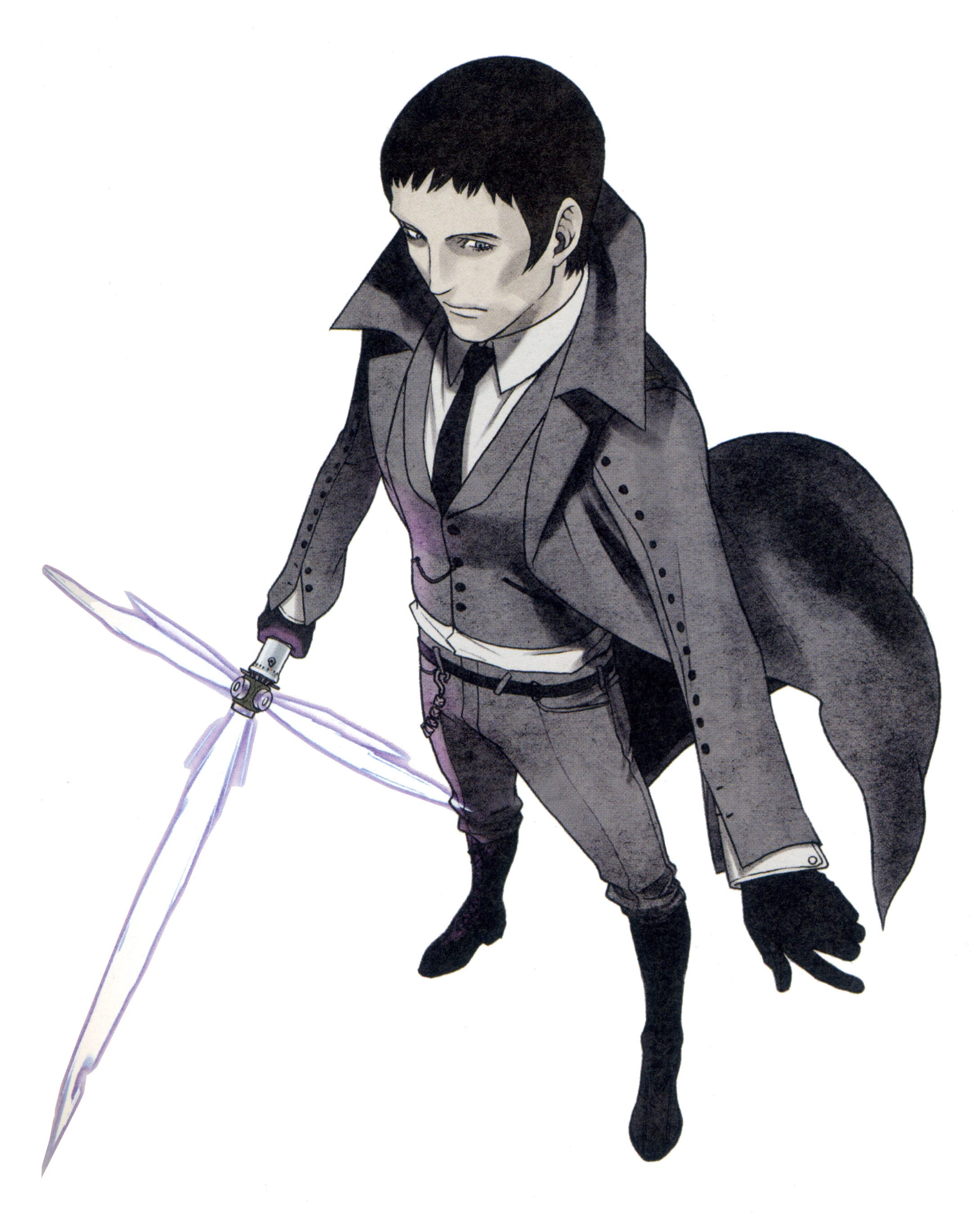 anime character with sword